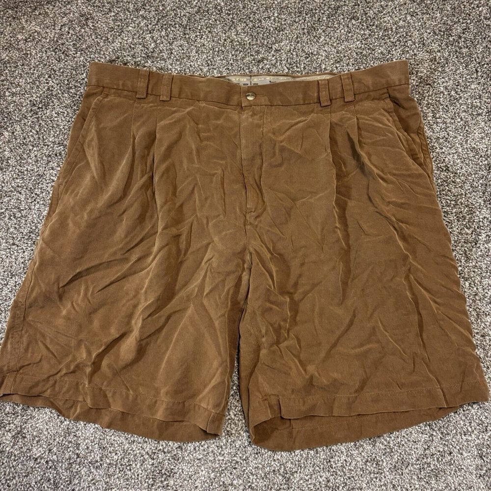 Tori Richard Bermuda Shorts Men Size 42 Brown Athleisure Golf Tencell‎